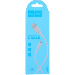 USB дата-кабель Hoco X25 Soarer charging data cable Lightning (1.0 м) White