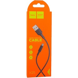 USB дата-кабель Hoco X25 Soarer charging data cable MicroUSB (1.0 м) Black