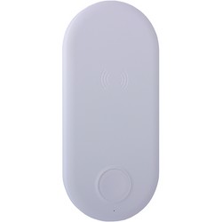 Беспроводное зарядное устройство COTECi WS-8 (10W, ABS) для Apple iPhone и Watch 2в1 Wireless Fast Charger (CS5161-WH) Белый
