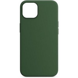Накладка силиконовая MItrifON для iPhone 14 Pro (6.1") без логотипа Темно-зеленый №48