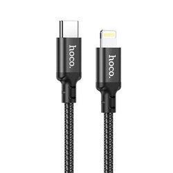 Дата-кабель Hoco X14 Double speed PD charging data cable for Type-C to Lightning (1.0 м) Черный