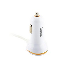 Автомобильное зарядное устройство Hoco Z14 Single (выход MicroUSB & USB: 5V & 2.1A) Белый