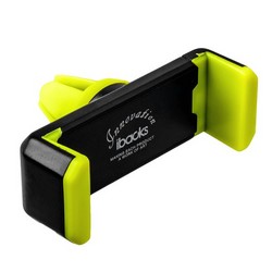 Автомобильный держатель iBacks Universal Car Air Vent Phone Holder для телефона универсальный в решетку - (ip60234) Зеленый