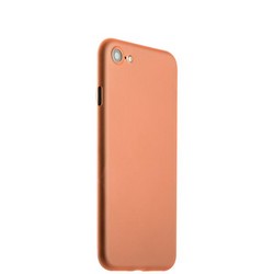 Чехол-накладка супертонкая для iPhone SE (2020г.)/ 8/ 7 (4.7) 0.3mm пластик в техпаке Оранжевый матовый