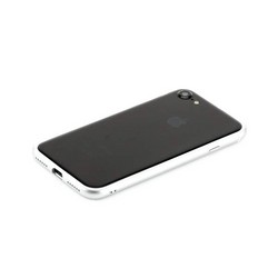 Бампер поликарбонат с силиконом Totu Evoque Series для Apple iPhone SE (2020г.)/ 8/ 7 (4.7") Серебристый