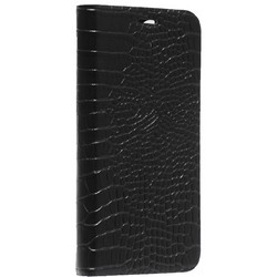 Чехол-книжка кожаный Peacocktion Crocodile Genuine Leather для iPhone 11 Pro (5.8") 2019 г. (SH2OIPXIBLK) Черный