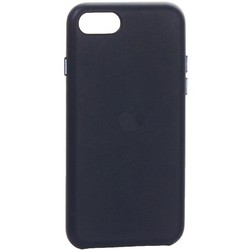 Чехол-накладка кожаная Leather Case для iPhone SE (2020г.) Midnight Blue Темно-синий
