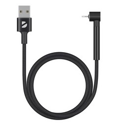 USB дата-кабель Deppa Stand USB - Lightning подставка алюминий (D-72294) 1м черный