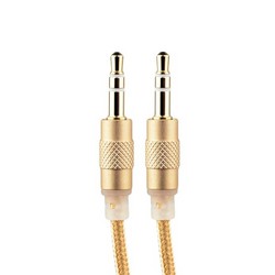Кабель COTECi Nylon Audio line Cable Aux CS5057-CE 3.5mm (1.5 м) Золотистый