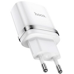 Адаптер питания Hoco N1 Ardent single port charger Apple&Android (USB: 5V max 2.4A) Белый