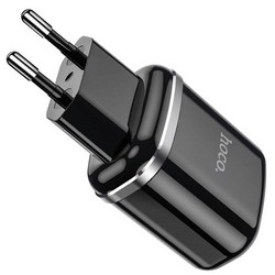 Адаптер питания Hoco N4 Aspiring dual port charger Apple&Android (2USB: 5V max 2.4A) Черный