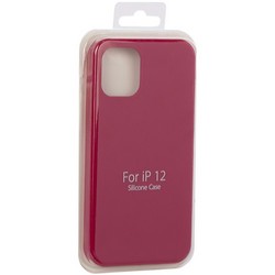 Накладка силиконовая MItrifON для iPhone 12 mini (5.4") без логотипа Raspberry Малиновый №36