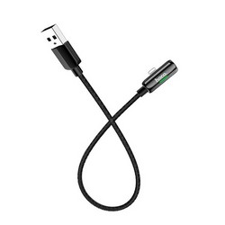 Кабель Hoco LS 28 Lightning digital audio conversion cable (с разъемом для зарядки) (0.25м) Черный