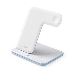Беспроводное зарядное устройство Deppa Charging Stand Neo 3в1 (D-24017) для Apple iPhone/ Watch/ Air Pods 20Вт Белый
