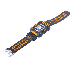 Ремешок COTECi W31 PC&Silicone Band Suit (WH5252-BO) для Apple Watch 42мм Черно-Оранжевый