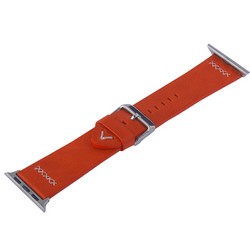 Ремешок кожаный COTECi W33 Fashion LEATHER классическая пряжка (WH5256-RD-38) для Apple Watch 40мм/ 38мм Красный