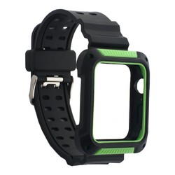 Ремешок COTECi W39 Integrated Movement Band (WH5268-BG) для Apple Watch 44мм/ 42мм 42мм Черно-Зеленый