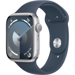 Apple Watch Series 9 GPS 45mm S/M/L Silver Aluminium/White (серебристый)
