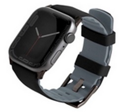 Ремешок силиконовый Uniq LINUS для Apple Watch 49/45/44/42, цвет черный (45MM-LINUSBLK)