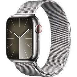 Apple Watch Series 9 GPS + Cellular 41mm Silver Stainless Steel Milanese Loop (серебро)