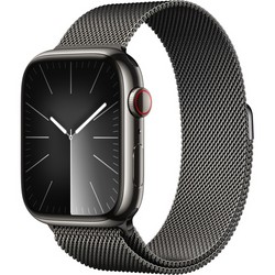Apple Watch Series 9 GPS + Cellular 45mm Graphite Stainless Steel Milanese Loop (графит)