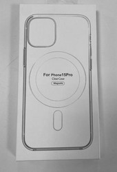 Чехол пластиковый Magnetic для iPhone 15 Pro (6.1") Прозрачный