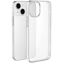 Чехол силиконовый Hoco Light Series для iPhone 15 Plus (6.7") тонкий TPU 0,8mm Прозрачный