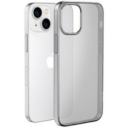 Чехол силиконовый Hoco Light Series для iPhone 15 (6.1") тонкий TPU 0,8mm Дымчатый