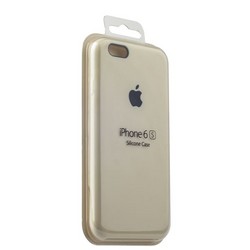 Чехол-накладка силиконовый Silicone Case для iPhone 6s/ 6 (4.7) White Мраморно-белый №3