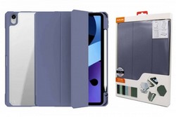 Чехол-подставка Mutural Folio Case Elegant series для iPad 7-8 (10.2") 2019-20г.г. кожаный (MT-P-010504) Серо-лавандовый