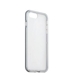Чехол&бампер силиконовый прозрачный для iPhone 8 Plus/ 7 Plus (5.5) в техпаке Space grey «Серый космос» борт