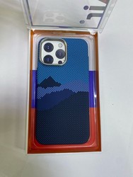 Чехол пластиковый FreeAir magnetic case iPhone 14 Pro Max (6.7&quot;) карбон синий