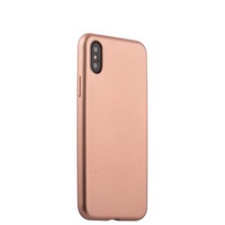 Чехол-накладка силиконовый J-case Delicate Series Matt 0.5mm для iPhone XS/ X (5.8") Розовое золото