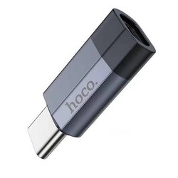 Адаптер Hoco UA29 Converter Lightning/ Type-C графит