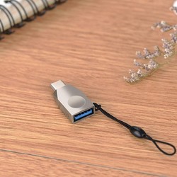 Адаптер Hoco UA9 Converter USB-A/ Type-C металл