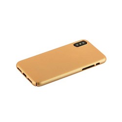 Чехол-накладка пластик Soft touch Deppa Air Case D-83322 для iPhone XS/ X (5.8") 1мм Золотистый