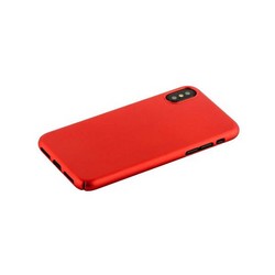 Чехол-накладка пластик Soft touch Deppa Air Case D-83324 для iPhone XS/ X (5.8") 1мм Красный