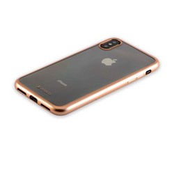 Чехол-накладка силикон Deppa Gel Plus Case D-85337 для iPhone XS/ X (5.8") 0.9мм Золотистый матовый борт