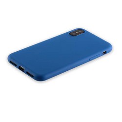 Чехол-накладка силикон Anycase TPU A-140049 для iPhone XS/ X (5.8") 1.0 мм матовый Синий