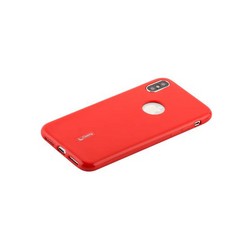 Чехол-накладка силиконовый Cherry матовый 0.4mm & пленка для iPhone XS/ X (5.8") Красный
