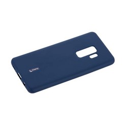Чехол-накладка силиконовый Cherry матовый 0.4mm & пленка для Samsung Galaxy S9 Plus Синий
