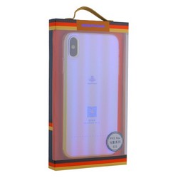 Чехол-накладка пластиковый Meephone 0.5mm для iPhone XS Max (6.5") Q/MFXD 001 Золотисто-фиолетовый оттенок