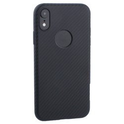 Чехол силиконовый Hoco Delicate Shadow Series для iPhone XR (6.1") Черный