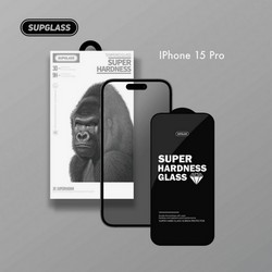 Стекло защитное SupGlass XC-11 3D Tempered Glass Твердость 9H для iPhone 15 Pro (6.1") 0.3mm Black