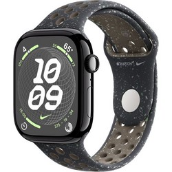 Apple Watch Series 10 GPS 46mm Jet Black Aluminum S/M/L Midnight Sky Nike Sport Band