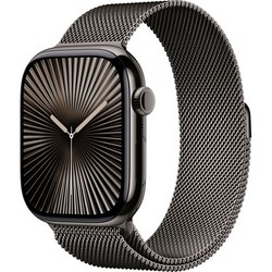 Apple Watch Series 10 GPS + Cellular 46mm S-M/M-L Slate Titanium Milanese Loop