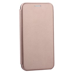 Чехол-книжка кожаный Innovation Case для iPhone XS/ X (5.8") Розовое золото