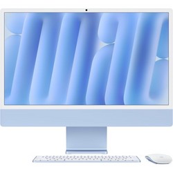 Apple iMac 24" Retina 4,5K 2024 MWUF3 (Apple M4, 8-Core CPU, 8-Core GPU, 16 Гб, 256 Гб SSD, синий)