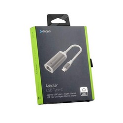 Переходник Deppa USB Type-C - Gigabit Ethernet (D-73119) Графитовый