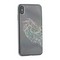 Чехол-накладка KINGXBAR для iPhone XS Max (6.5") пластик со стразами Swarovski 49F серебристый (Лань) - фото 20640